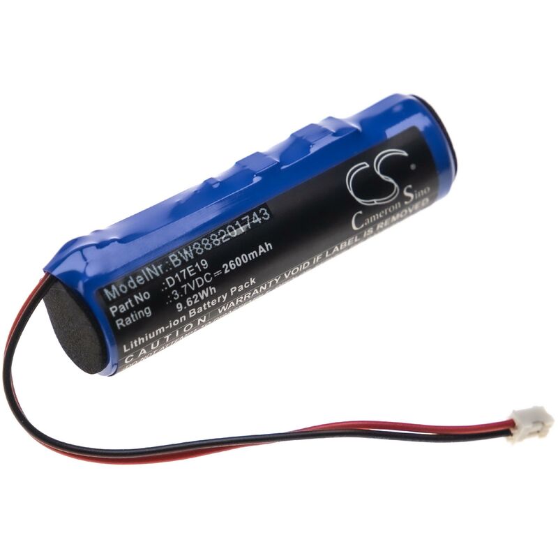 foto del prodotto vhbw batteria compatibile con ihome d17e19 casse, altoparlanti, speaker 2600mah, 3,7v, li ion 