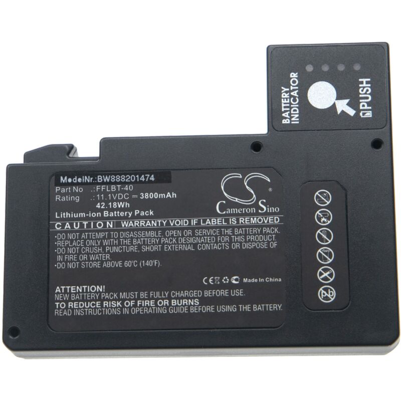 foto del prodotto vhbw batteria compatibile con inno ifs 15h, ifs 15m, ifs 15m , ifs 55, v12m, v4m, view 3, view 4s giuntatrice 3800mah, 11,1v, li ion 