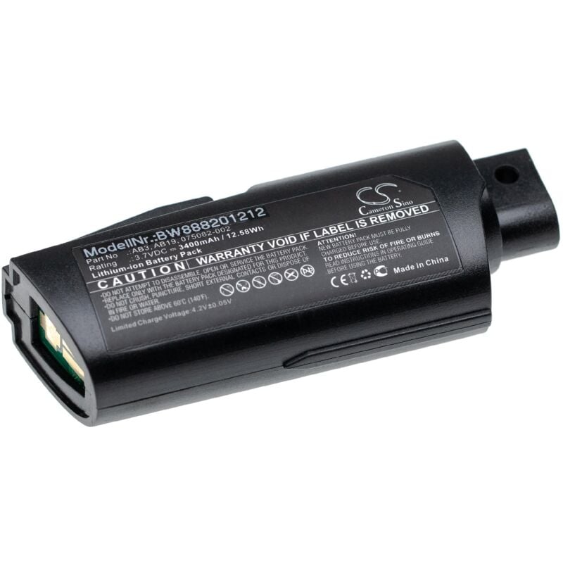 foto del prodotto vhbw batteria compatibile con intermec sr61t lettore di codici a barre, pos 3400mah, 3,7v, li ion 