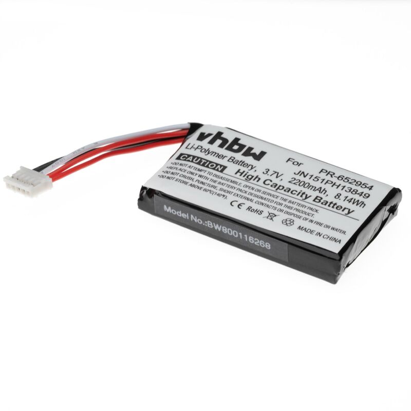 foto del prodotto vhbw batteria compatibile con jbl flip 2, flip ii casse, altoparlanti, speaker 2200mah, 3,7v, li poly sostituisce jn151ph13849, pr 652954