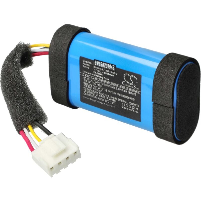 foto del prodotto vhbw batteria compatibile con jbl flip 5 casse, altoparlanti, speaker 6800mah, 3,7v, li ion 