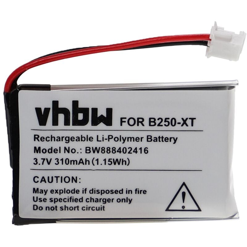 foto del prodotto vhbw batteria compatibile con keychain cam 808 fotocamera 310mah, 3,7v, li poly 