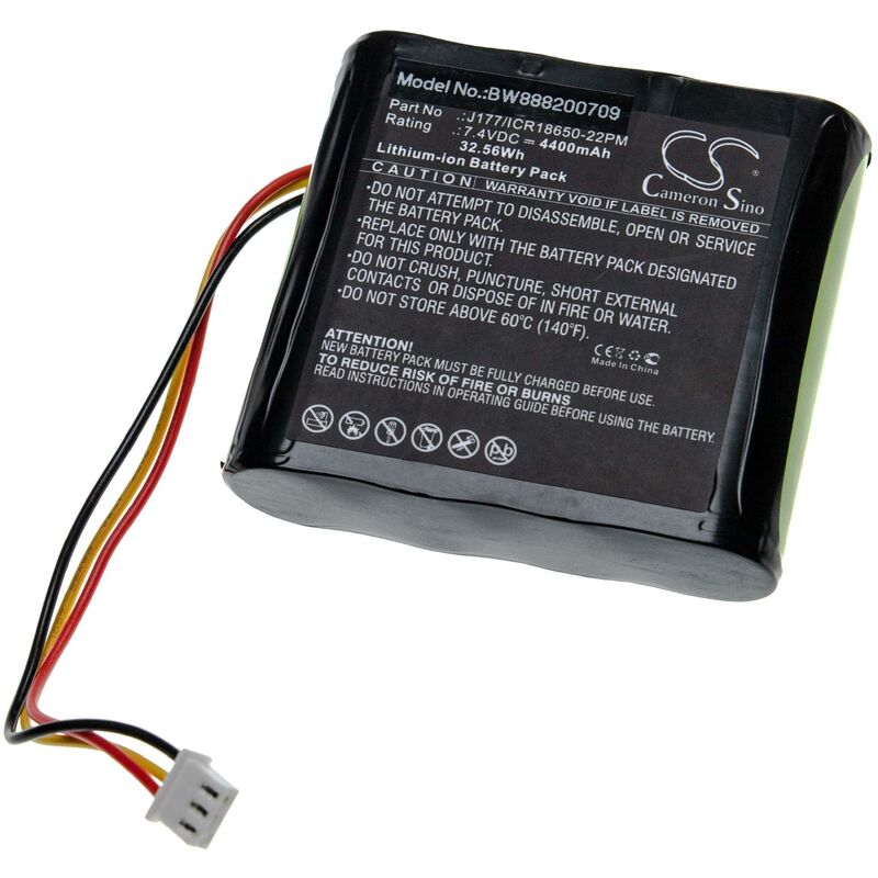 foto del prodotto vhbw batteria compatibile con klipsch kmc1 casse, altoparlanti, speaker 4400mah, 7,4v, li ion 
