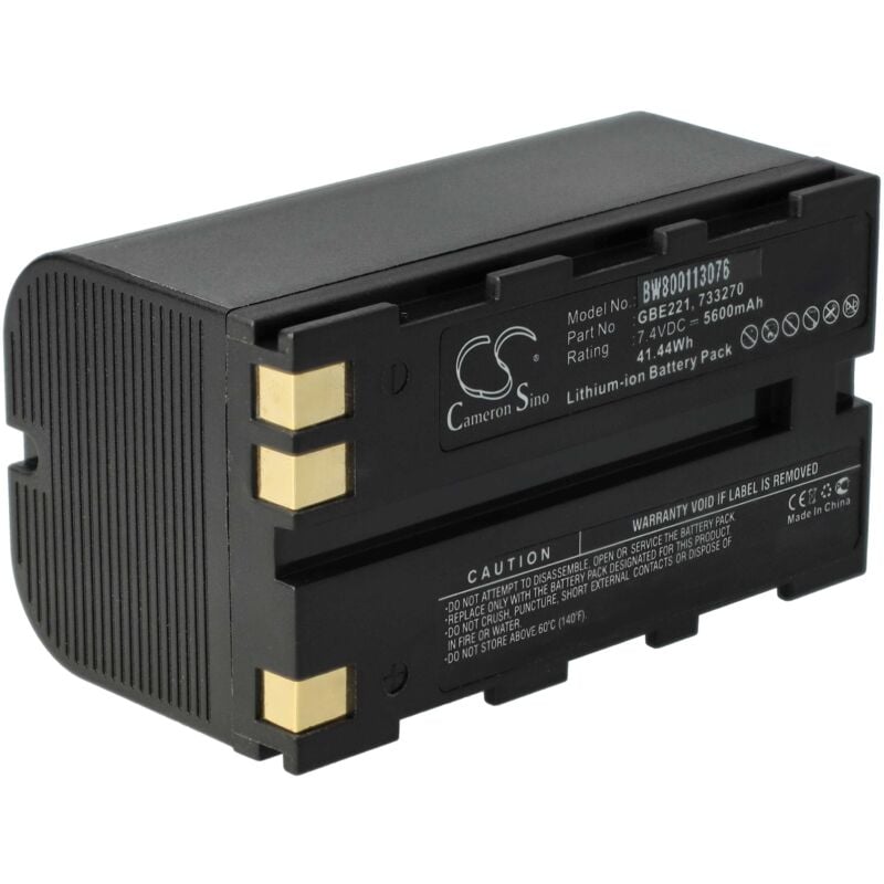 foto del prodotto vhbw batteria compatibile con leica atx900, atx1230, atx1200 dispositivo di misurazione laser, dispositivo di misurazione 5600mah, 7,4v, li ion 