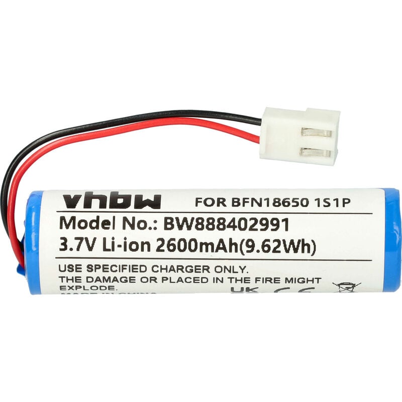 foto del prodotto vhbw batteria compatibile con leifheit classic 51102 home cleaner 2600mah, 3,7v, li ion 