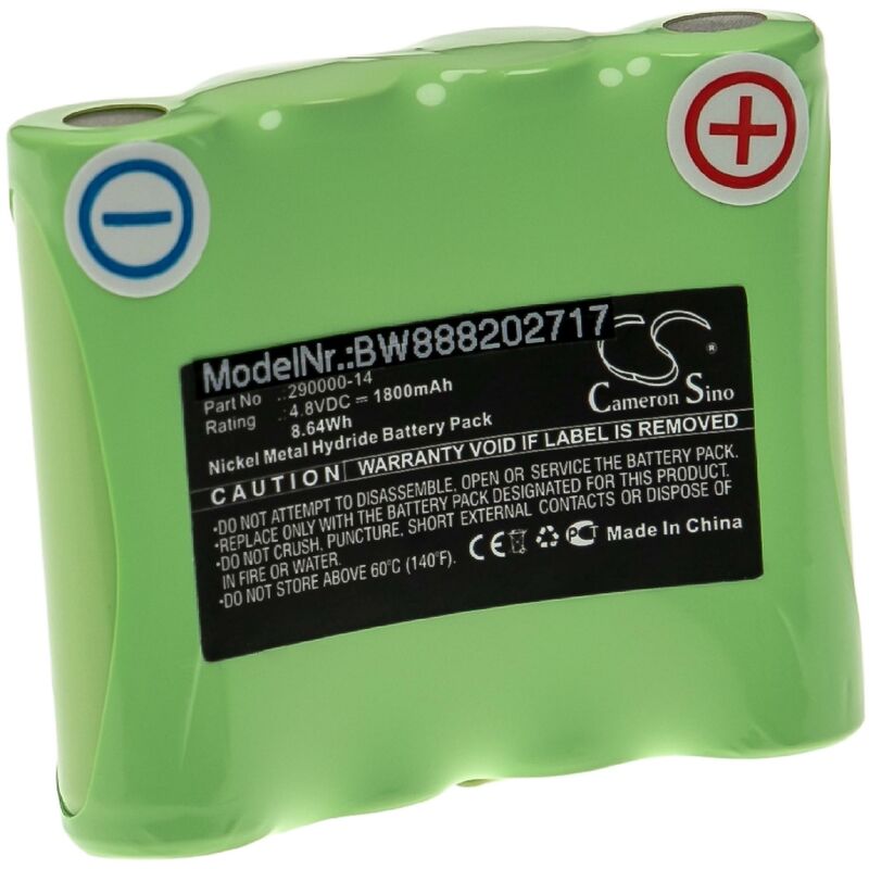 foto del prodotto vhbw batteria compatibile con linienlaser flg 40 green dispositivo di misurazione 1800mah, 4,8v, nimh 