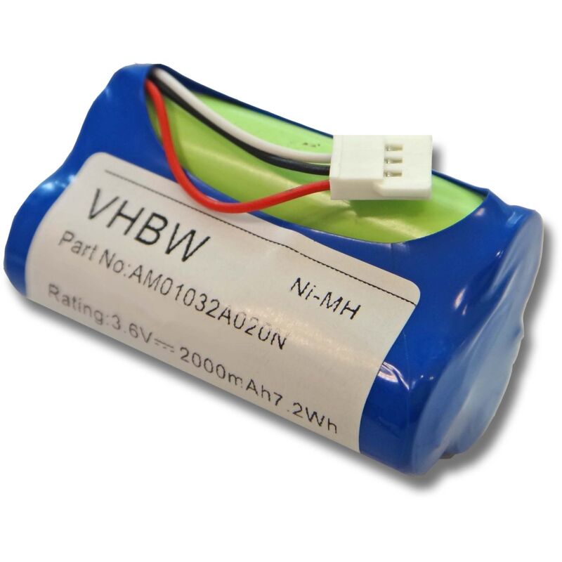 foto del prodotto vhbw batteria compatibile con logitech z515 980 000427 casse, altoparlanti, speaker 2000mah, 3,6v, nimh 