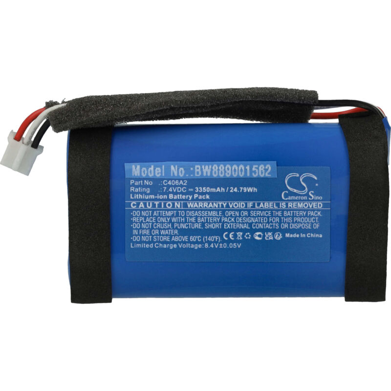 foto del prodotto vhbw batteria compatibile con marshall 1001908, 1005696, emberton casse, altoparlanti, speaker 3350mah, 7,4v, li ion 