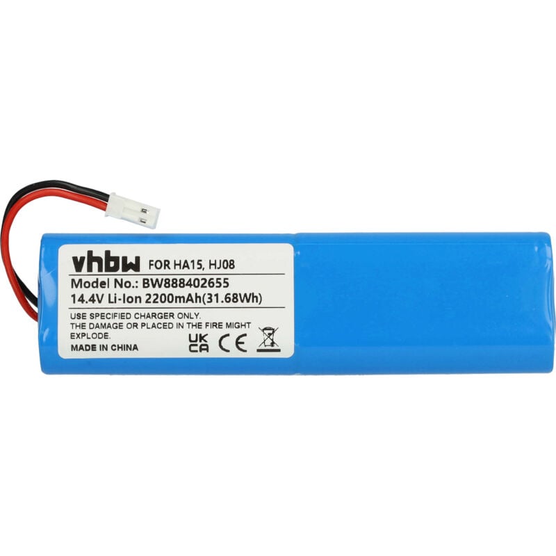 foto del prodotto vhbw batteria compatibile con medion e32 sw, md18510 aspirapolvere 2200mah, 14,4v, li ion 