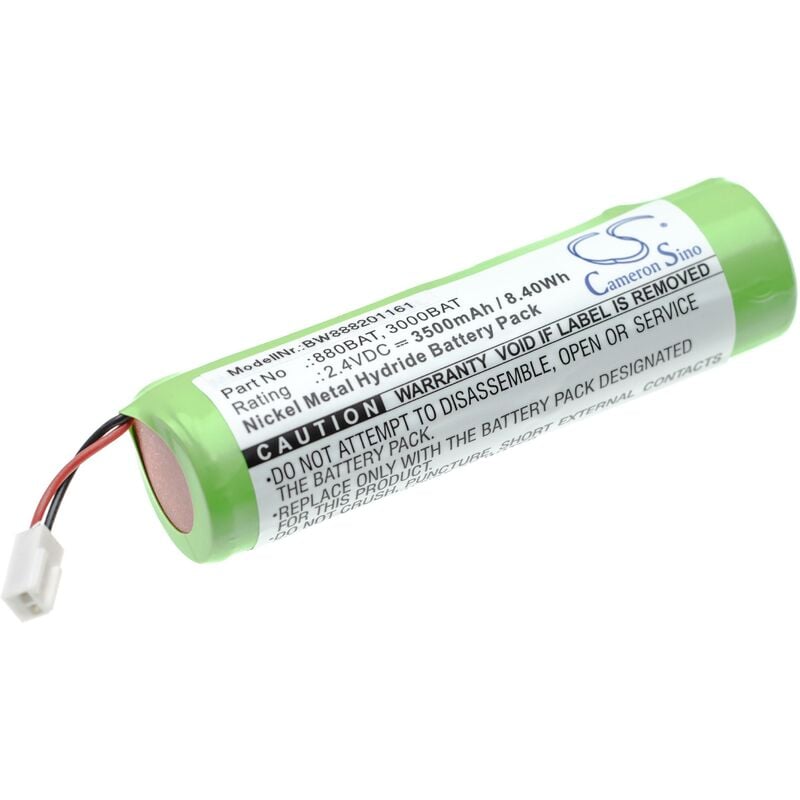 foto del prodotto vhbw batteria compatibile con metland afl30t2, fl1000, afl40t dispositivo di misurazione laser, dispositivo di misurazione 3500mah, 2,4v, nimh 