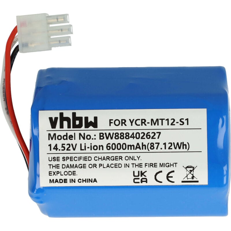 foto del prodotto vhbw batteria compatibile con miele scout rx2, rx3 home cleaner 6000mah, 14,52v, li ion 