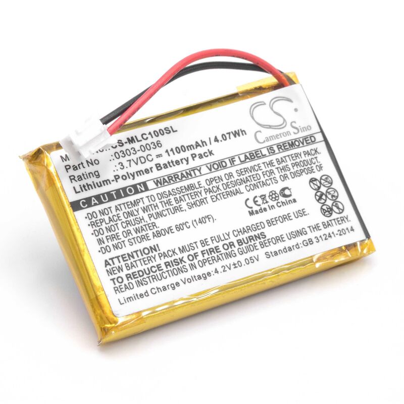 foto del prodotto vhbw batteria compatibile con minelab ctx 3030 wm 10, gpz 7000, wm12 dispositivo di misurazione 1.100mah, 3,7v, li poly 
