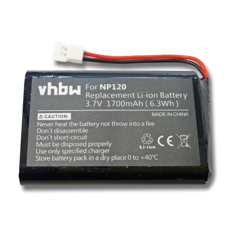foto del prodotto vhbw batteria compatibile con mirrow 3 vivavoce telefono da conferenza 1700mah, 3,7v, li ion 