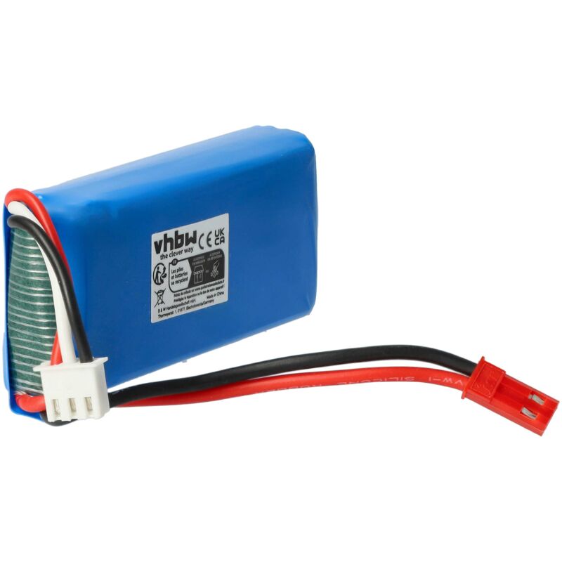 foto del prodotto vhbw batteria compatibile con mjx x102, x101 drone quadricottero multicottero 1200mah, 7,4v, li ion 