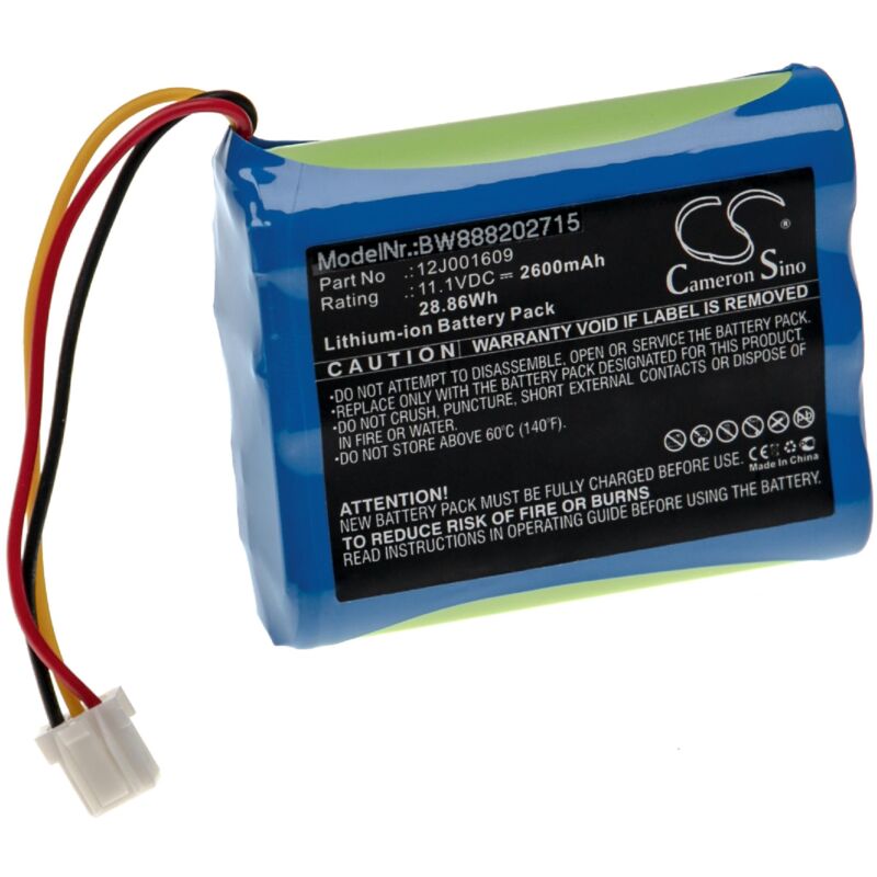 foto del prodotto vhbw batteria compatibile con moneual everybot rs500, rs700 aspirapolvere home cleaner 2600mah, 11,1v, li ion 