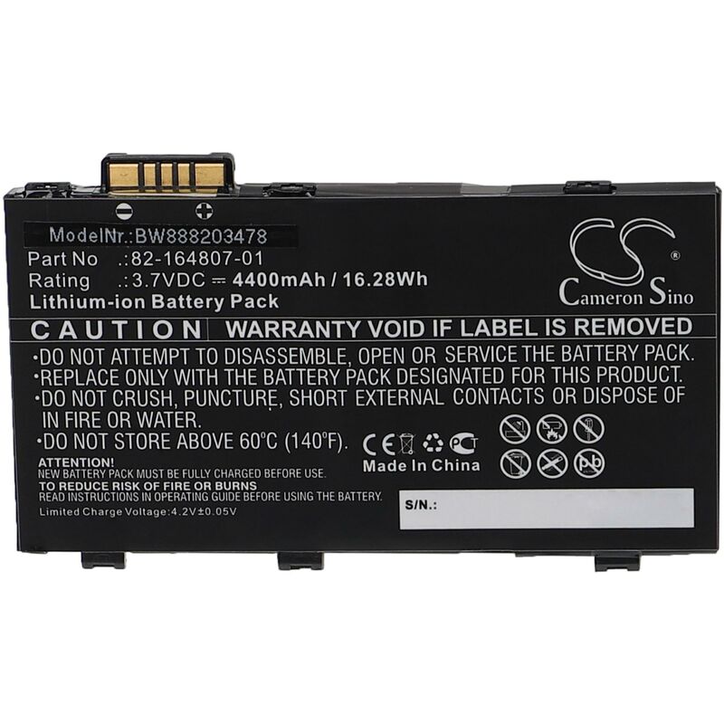 foto del prodotto vhbw batteria compatibile con motorola es85xx, mc36, es85, tc55, tc55ah jc11es computer portatile scanner pda 4400mah, 3,7v, li ion 