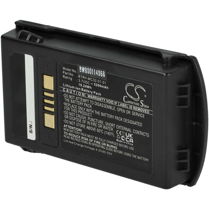 foto del prodotto vhbw batteria compatibile con motorola symbol mc3200, mc32n0 lettore di codici a barre, pos 5200mah, 3,7v, li ion 
