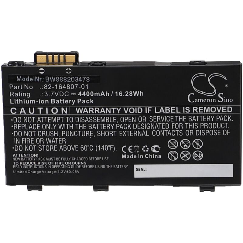foto del prodotto vhbw batteria compatibile con motorola symbol tc55 computer portatile scanner pda 4400mah, 3,7v, li ion 