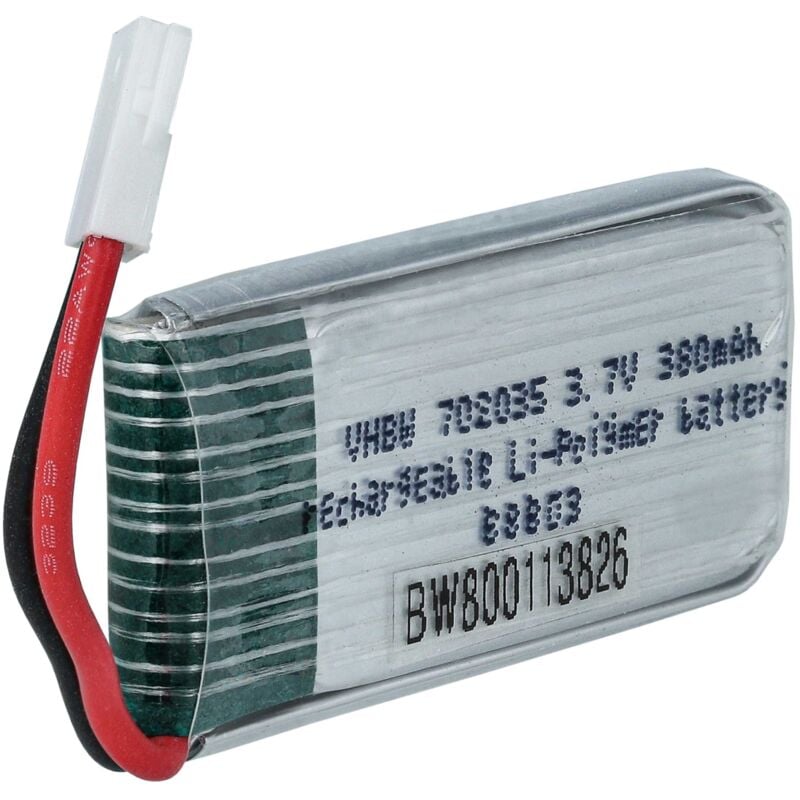 foto del prodotto vhbw batteria compatibile con mould king 33041c quadrocopter drone quadricottero multicottero 380mah, 3,7v, li ion 