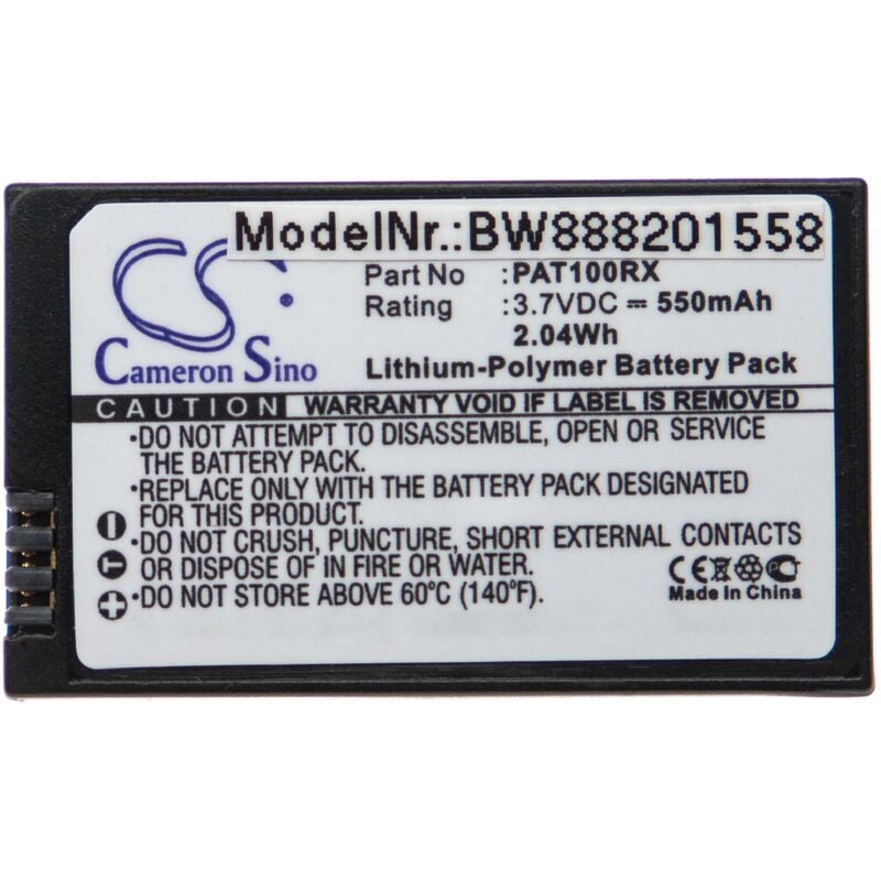 foto del prodotto vhbw batteria compatibile con parrot minidrones ggx8818q drone quadricottero multicottero 550mah, 3,7v, li poly 