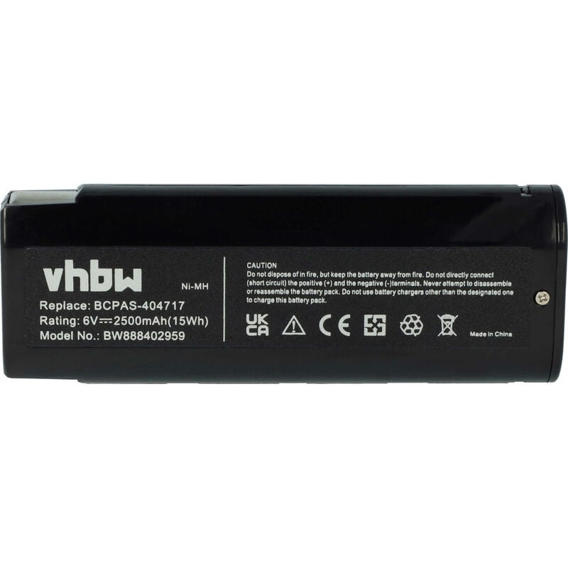 foto del prodotto vhbw batteria compatibile con paslode impulse im200f18, im250, im250 li, im250a, im300, im325 utensile elettrico, chiodatrice a nastro 2500 mah,