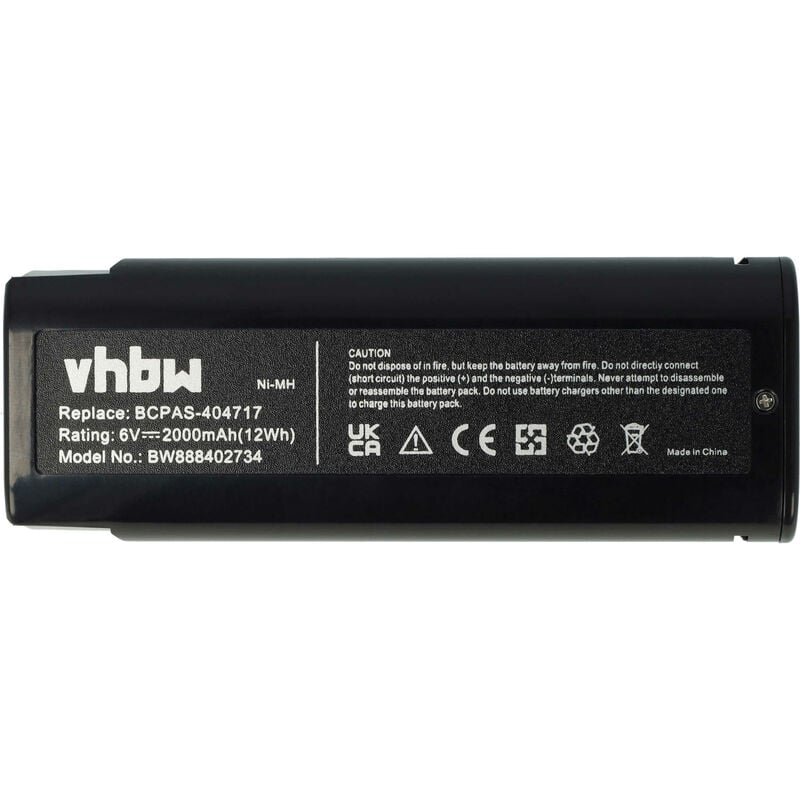 foto del prodotto vhbw batteria compatibile con paslode impulse im350 plus, im350ct, im350a, im350ali utensile elettrico, chiodatrice a nastro 2000 mah, nimh, 6 v 