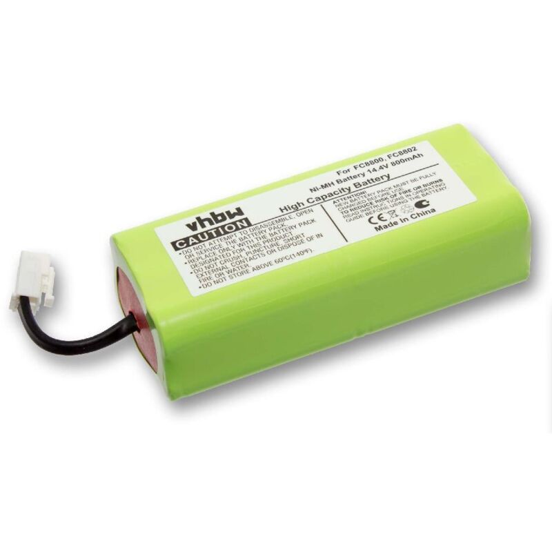 foto del prodotto vhbw batteria compatibile con philips easystar fc8800, fc8800 01, fc8802, fc8802 01, fc8802 02 aspirapolvere home cleaner 800mah, 14,4v, nimh 