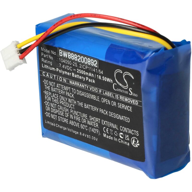 foto del prodotto vhbw batteria compatibile con philips fidelio e5, e6 casse, altoparlanti, speaker 2500mah, 7,4v, li poly 