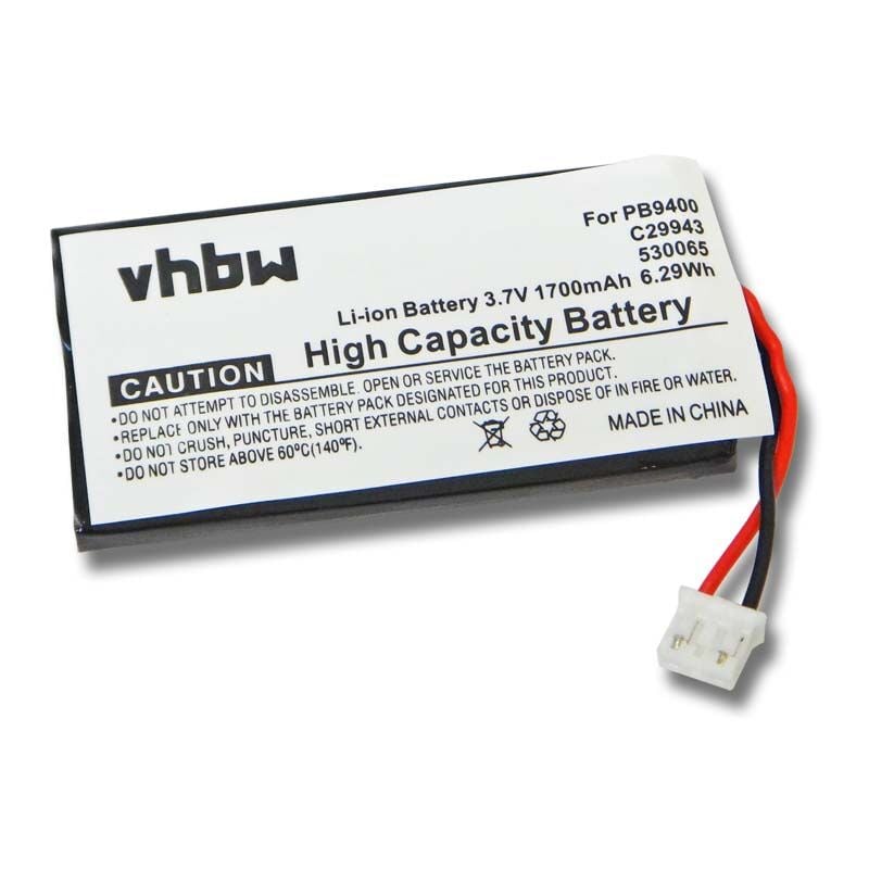 immagine 0 del prodotto vhbw batteria compatibile con philips pronto tsu 9400, tsu 9300 telecomando remote control 1700mah, 3,7v, li ion 