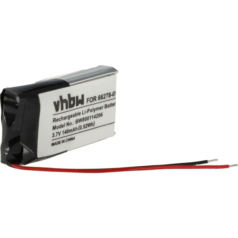 foto del prodotto vhbw batteria compatibile con plantronics cs70, cs70 n, cs70n auricolari cuffie wireless 140mah, 3,7v, li poly 