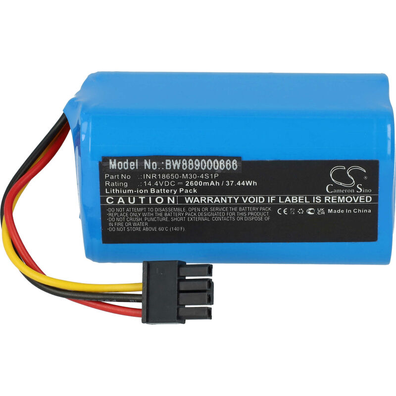 foto del prodotto vhbw batteria compatibile con proscenic m8 pro, m8 aspirapolvere 2600mah, 14,4v, li ion 
