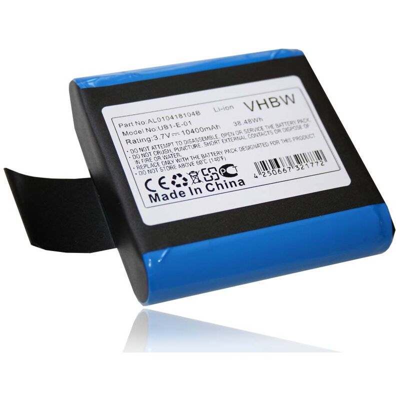 foto del prodotto vhbw batteria compatibile con pure jongo s3, s340b, s3x digital radio 10400mah, 3,7v, li ion 