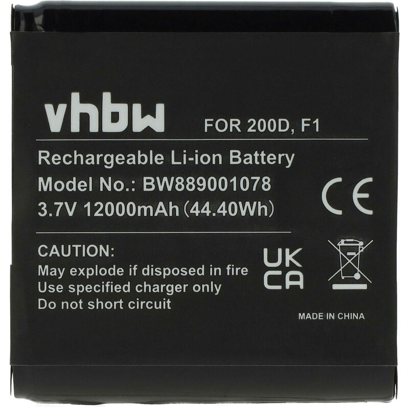 foto del prodotto vhbw batteria compatibile con pure jongo s3, s340b, s3x digital radio 12000mah, 3,7v, li ion 