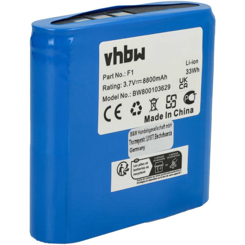 foto del prodotto vhbw batteria compatibile con pure jongo s3, s340b, s3x digital radio 8800mah, 3,7v, li ion 