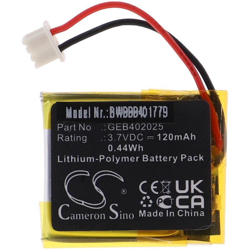 foto del prodotto vhbw batteria compatibile con python 7752p, 7754p telecomando remote control trasmettitore 120mah, 3,7v, li poly 