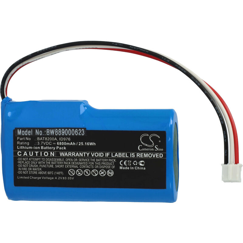 foto del prodotto vhbw batteria compatibile con robomow robozone switch 2019 tagliaerba, robot tagliaerba 6800mah, 3,7v, li ion 