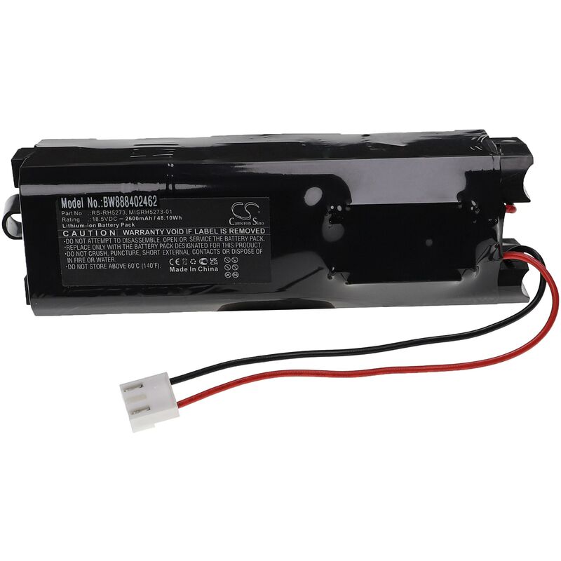 foto del prodotto vhbw batteria compatibile con rowenta air force extreme ty8841kl 2d2 aspirapolvere home cleaner 2600mah, 18,5v, li poly 