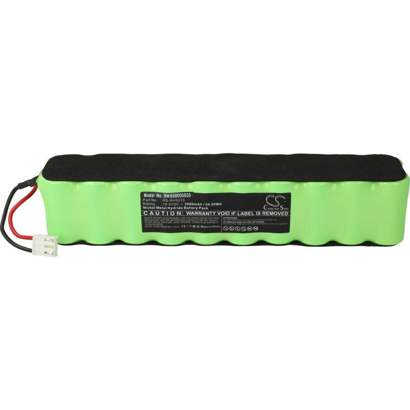 foto del prodotto vhbw batteria compatibile con rowenta rh875801 9a0, rh875801 9a2, rh8758wl 9a0 aspirapolvere 3000mah, 18v, nimh 