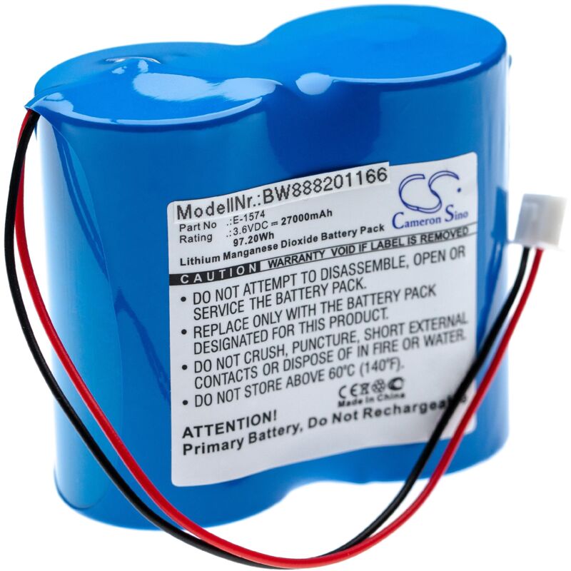 foto del prodotto vhbw batteria compatibile con siemens mag 8000 dispositivo di misurazione 27000mah, 3,6v, li mno2 