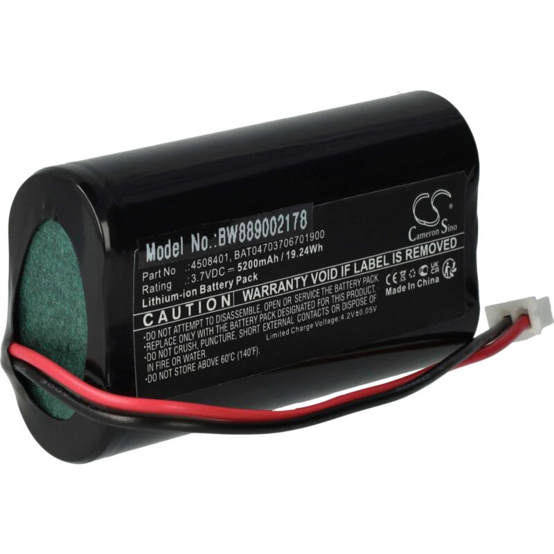 foto del prodotto vhbw batteria compatibile con sigor nuindie floor, mini lampada da tavolo, da comodino 5200mah, 3,7v, li ion 