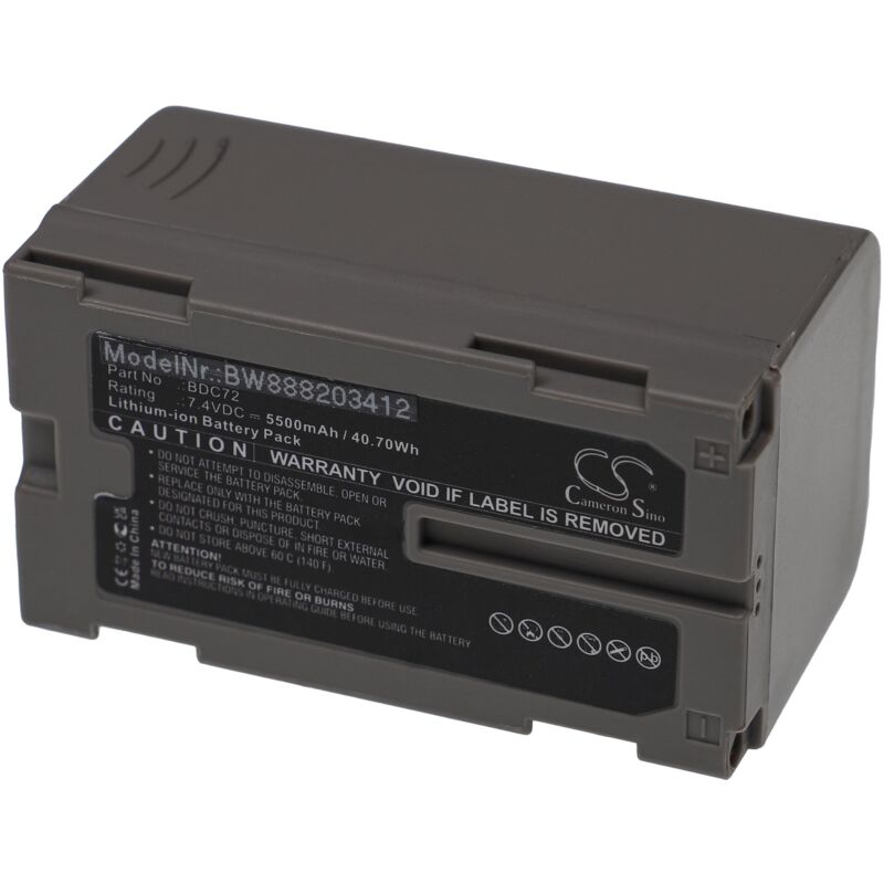 foto del prodotto vhbw batteria compatibile con sokkia 3d layout navigator ln 150 dispositivo di misurazione 5500mah, 7,4v, li ion 