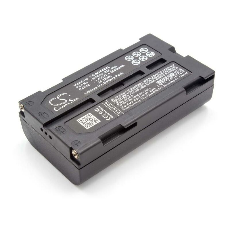 foto del prodotto vhbw batteria compatibile con sokkia set 530rk, set530rk3, set5 30rk3, set 530rk3, set550rx dispositivo di misurazione 3400mah, 7,4v, li ion 