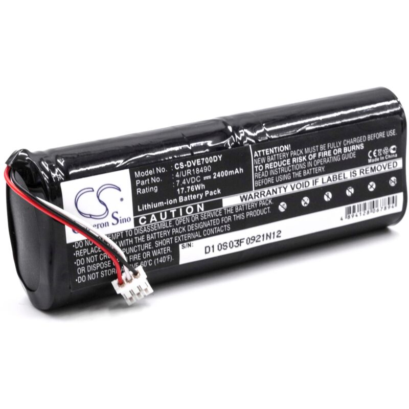 foto del prodotto vhbw batteria compatibile con sony d ve7000s dvd walkman dvd player portatile 2400mah, 7,4v, li ion 