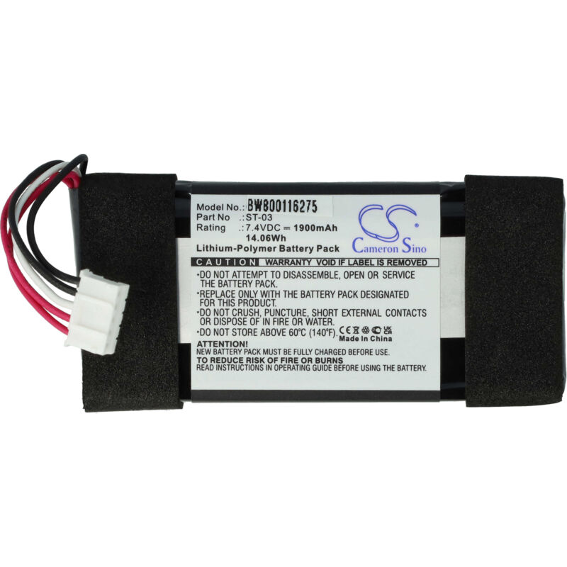 foto del prodotto vhbw batteria compatibile con sony srs x33 casse, altoparlanti, speaker 1900mah, 7,4v, li poly 