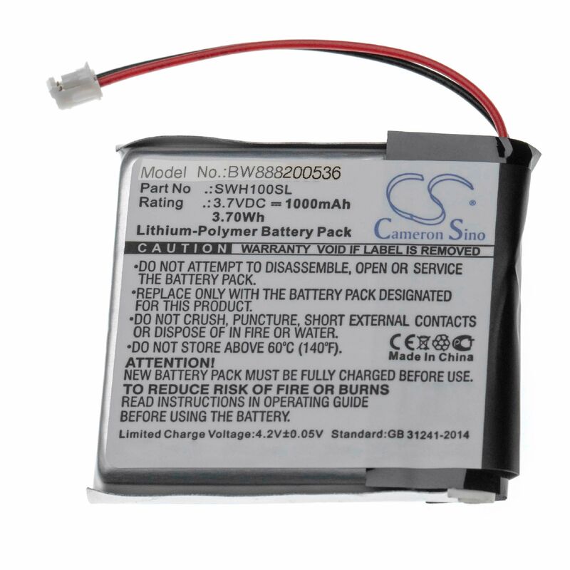 foto del prodotto vhbw batteria compatibile con sony wh 1000mx4, wh 1000xm3 auricolari cuffie wireless 1000mah, 3,7v, li poly 