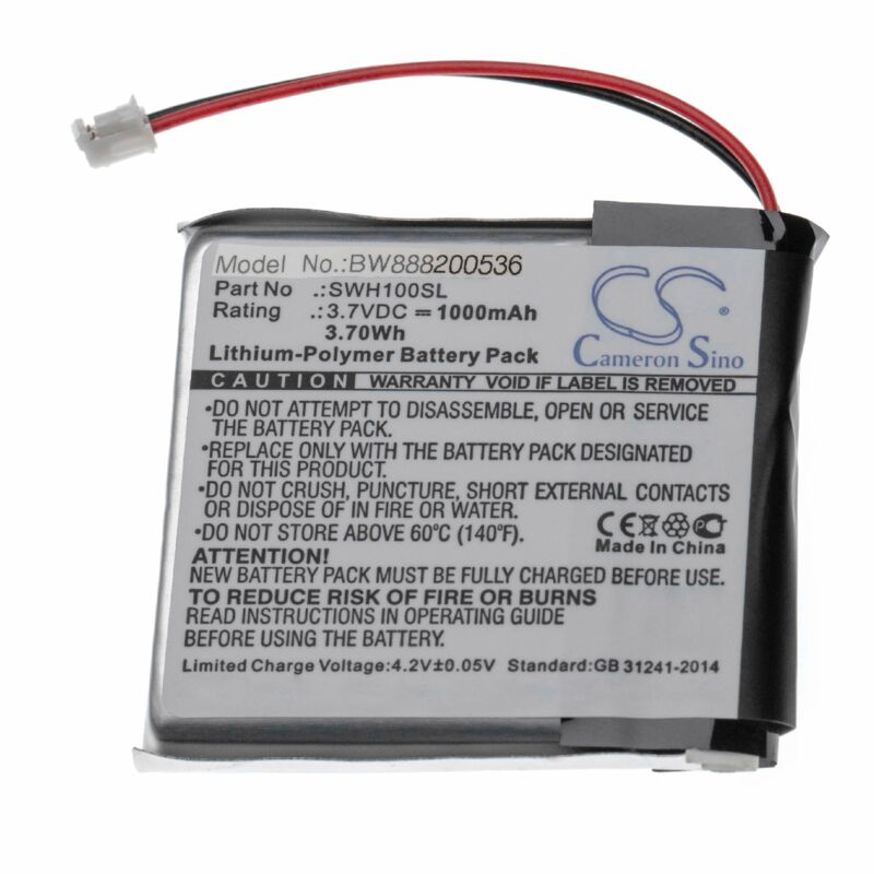 foto del prodotto vhbw batteria compatibile con sony wh ch710n b auricolari cuffie wireless 1000mah, 3,7v, li poly 