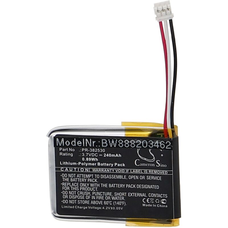 foto del prodotto vhbw batteria compatibile con suunto ambit2, ambit1, ambit3, ambit2 s smartwatch orologio bracciale fitness 240mah, 3,7v, li poly 