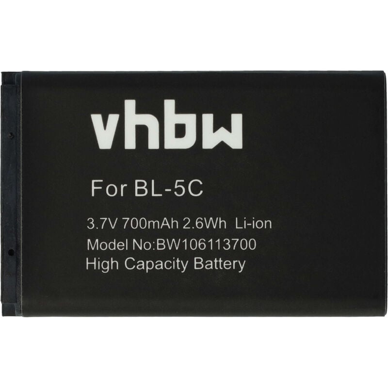 foto del prodotto vhbw batteria compatibile con swissvoice sv29, sv 29 smartphone cellulare 700mah, 3,7v, li ion 