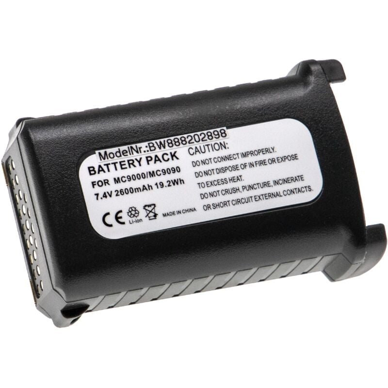 foto del prodotto vhbw batteria compatibile con symbol mc9000, mc9000 g, mc9000 k, mc9000 s, mc9010, mc9050 computer portatile scanner 2600mah, 7,4v, li ion 