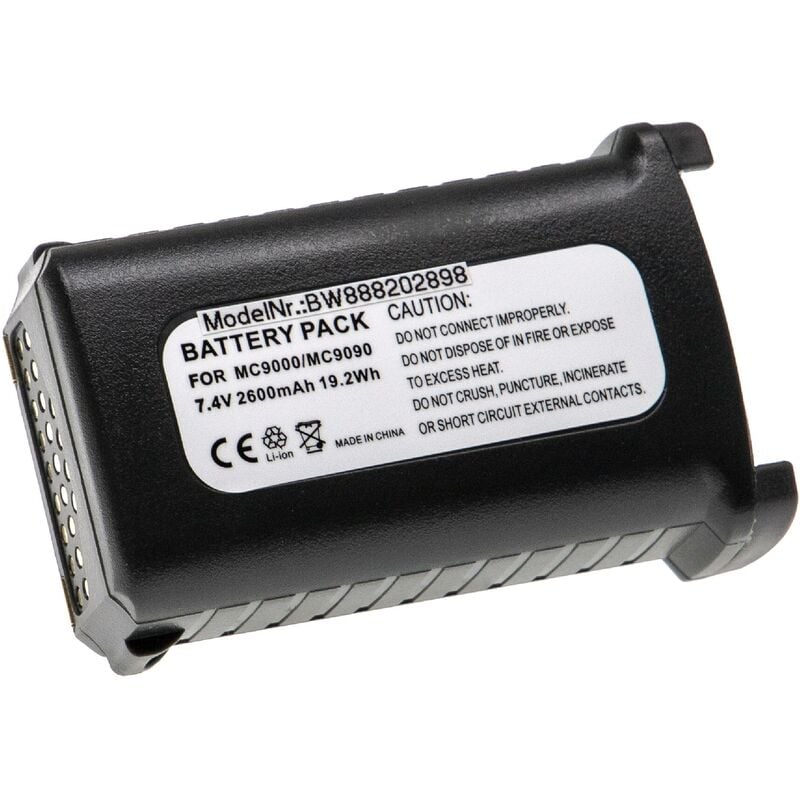 foto del prodotto vhbw batteria compatibile con symbol mc9090, mc9090 g, mc9090 k, mc9090 s, mc9097 computer portatile scanner 2600mah, 7,4v, li ion 